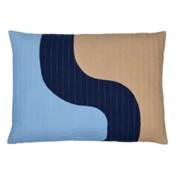 Marimekko Seireeni Kissen, 50 X 70 Cm, Hellblau - Dunkelblau - Beige