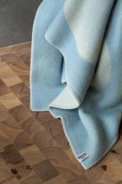 Moon Überwurf, 135 X 200 cm, Blauer Halbmond -Heimtextilien MOON 5901 Crescent blue