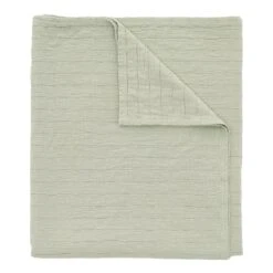 Aava Tagesdecke Für Doppelbett, 260 × 260 cm, Salbeigrün