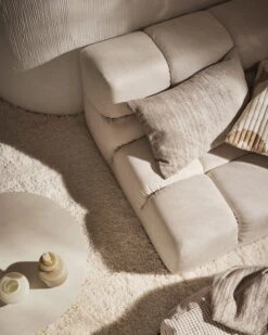 Marimekko Kuiskaus Decke, Grau - Cremeweiß -Heimtextilien Marimekko Home fw22 0455 hires