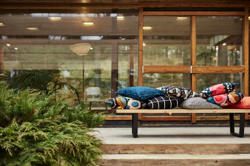 Marimekko Tiiliskivi Kissenbezug, 50 X 50 Cm, Schwarz-weiß 8 Marimekko Tiiliskivi Kissenbezug, 50 X 50 Cm, Schwarz-weiß – Bild 6