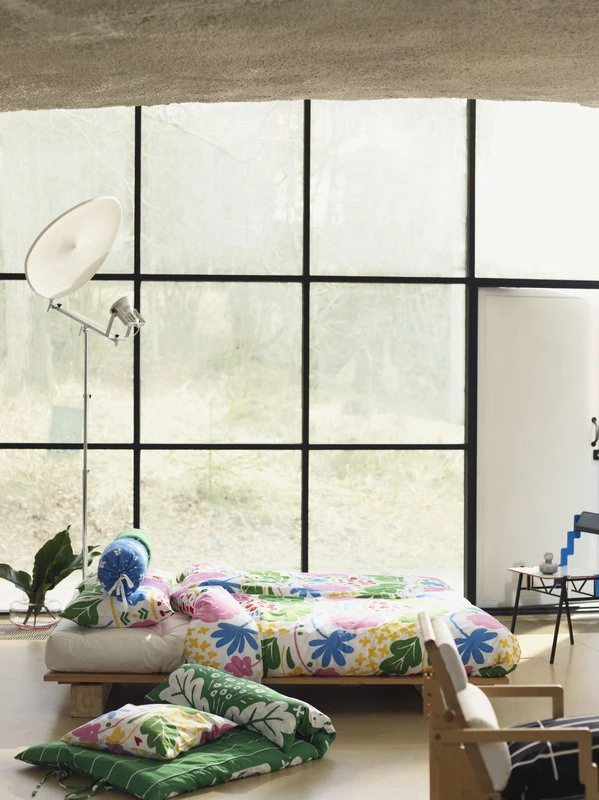 Marimekko Tiiliskivi Kissenbezug, 50 X 50 Cm, Schwarz-weiß 6 Marimekko Tiiliskivi Kissenbezug, 50 X 50 Cm, Schwarz-weiß – Bild 4