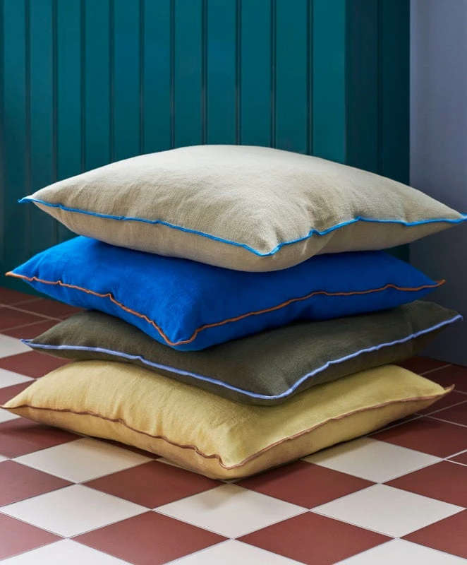 Hay Outline Kissen, 50 X 50 Cm, Zitronensorbet 4 Hay Outline Kissen, 50 X 50 Cm, Zitronensorbet – Bild 2