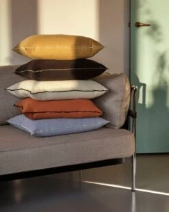 Hay Outline Kissen, 50 X 50 Cm, Schwarz 7 Hay Outline Kissen, 50 X 50 Cm, Schwarz -Heimtextilien Outline Cushion ice blue sienna off white black mustard 2