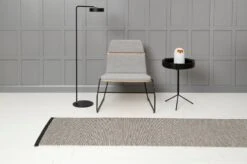 Effi Teppich, 70 X 200 Cm, Schwarz - Warmes Grau - Vanilla -Heimtextilien Pappelina EFFI BLACK WARM GREY VANILLA 1