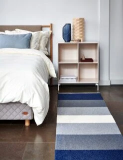 Kim Teppich, 70 X 160 Cm, Dunkelblau -Heimtextilien Pappelina kim dark blue 1