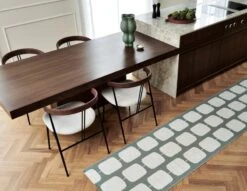 Sten Teppich, 70 x 100 cm, Armeegrün – Hellgrau -Heimtextilien Pappelina sten army 4