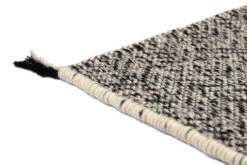 Duo Rae Teppich, Schwarz - Weiß -Heimtextilien Rae 7971 black white corner