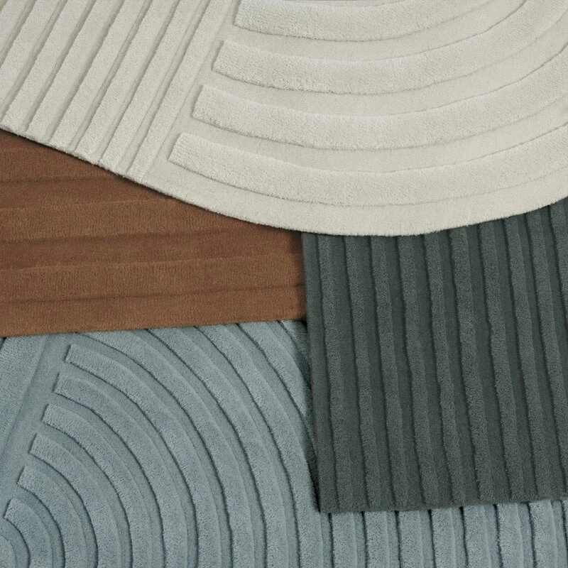 Muuto Relevo Teppich, Dunkelgrün 6 Muuto Relevo Teppich, Dunkelgrün – Bild 4