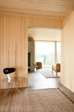 Fringe Hemp Teppich, Natur -Heimtextilien Roots Living Fringe Hemp natural interior1