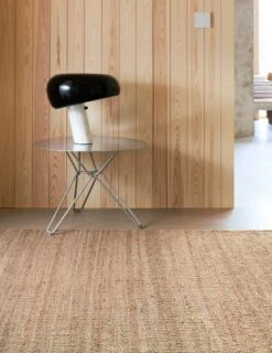 Fringe Hemp Teppich, Natur -Heimtextilien Roots Living Fringe Hemp natural interior2