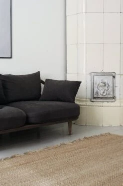 Fringe Hemp Teppich, Natur -Heimtextilien Roots Living Fringe Hemp natural interior7