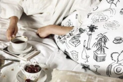 Mielenmaisemia Kissenbezug, 40 X 60 Cm, Weiß - Schwarz -Heimtextilien Saana ja Olli Mielenmaisemia Mindscapes hi res 08