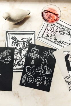 Mielenmaisemia Kissenbezug, 40 X 60 Cm, Weiß - Schwarz -Heimtextilien Saana ja Olli Mielenmaisemia Mindscapes hi res 16