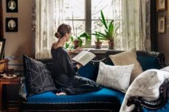 Unien Talo Kissenbezug, 40 X 60 Cm, Weiß - Schwarz -Heimtextilien Saana ja Olli Unien talo 8 Suvi Keslinen hires 2