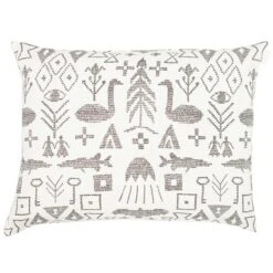 Maailman Synty Kissenbezug, 60 X 80 Cm, Weiß - Schwarz