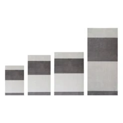 Stripes Matte, 60 x 90 cm, Grau -Heimtextilien Sizes Stripes H Grey 60x90 67x120 90x130 90x200