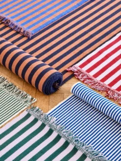 Hay Stripes And Stripes Türmatte, Cacao Sky -Heimtextilien Stripes and Stripes family 02