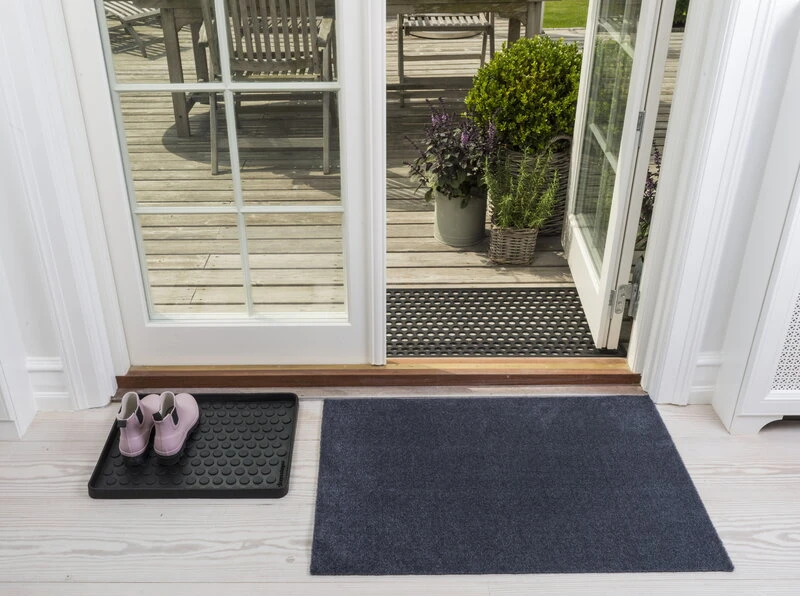 Einfarbiger Uni Teppich, 60 x 90 Cm, Grau – Bild 6