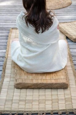 Block Decke 145 X 185 Cm, Einfarbig 8 Block Decke 145 X 185 Cm, Einfarbig -Heimtextilien Throw white