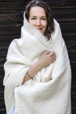 Block Decke 145 X 185 Cm, Einfarbig 9 Block Decke 145 X 185 Cm, Einfarbig -Heimtextilien Throw white 2