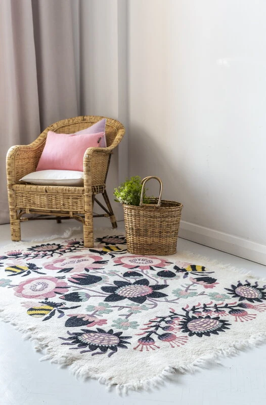 Bombroo Teppich, 125 x 185 cm, Hellrosa 5 Bombroo Teppich, 125 x 185 cm, Hellrosa – Bild 3