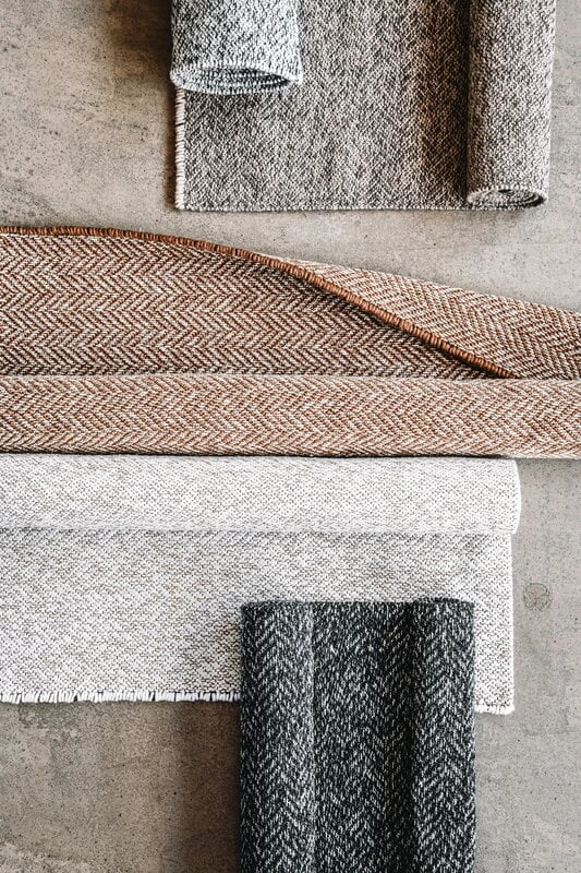 Duo Rae Teppich, Schwarz 4 Duo Rae Teppich, Schwarz – Bild 2