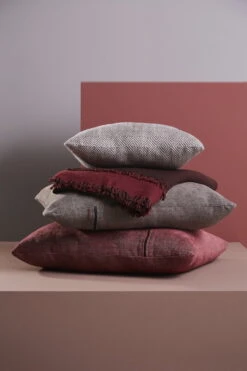 Woud Double Überwurf, Indischrot - Kastanienbraun -Heimtextilien WOUD Lifestyle 2018 Weave Double 1