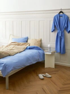 Hay Duo Kopfkissenbezug, Cappuccino -Heimtextilien Waffle Bathrobe sky blue Waffle Slippers grey Duo Bedlinen sky blue cappuccino Turn On natural
