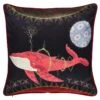 Kissenbezug Cosmic Whale With Lilac Planet, Seide -Heimtextilien Whale with lilac planet HV