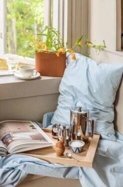 Kopfkissenbezug, 50 X 60 Cm, Himmelblau -Heimtextilien aamiainen Ruoka10 1