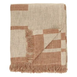 Oras Decke, 140 x 190 cm, Brown Sugar – Natur -Heimtextilien anno 01 oras linen throw 140x190 brown sugar natural ee