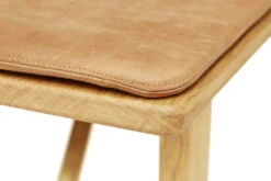 Position Kissen 155, Leder Naturfarben -Heimtextilien fr position bench oak leather cushion detail seat
