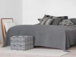 Tithonus Kissenbezug, 50 × 50 cm, Schwarz -Heimtextilien johanna VS 1