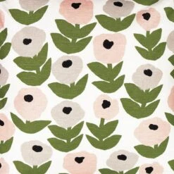 Flora Kissenbezug, Grau -Heimtextilien kauniste Flora cc Grey 2048x2048 detail