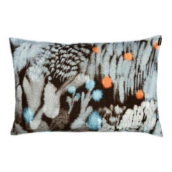 Marimekko Kuisma Kissenbezug, 40 × 60 cm, Dunkelbraun, Rot, Blau