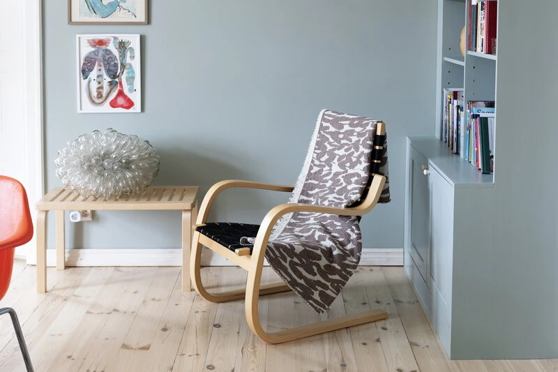 Jäkälä Decke, Weiß - Braun 4 Jäkälä Decke, Weiß - Braun – Bild 2