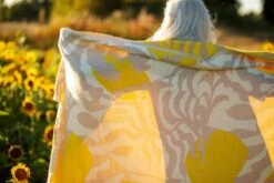 Kuutamo Überwurf, Beige - Gelb -Heimtextilien lapuankankurit kuutamo blanket beige yellow 1 0