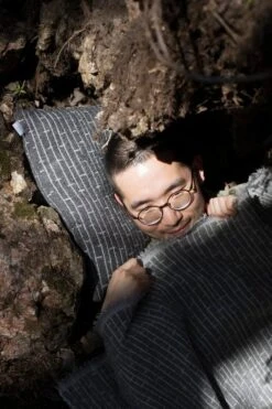 Metsä Kissenbezug, 45 X 45 Cm, Dunkelgrau -Heimtextilien lapuankankurit metsa cushion cover and blanket dark grey 1 1