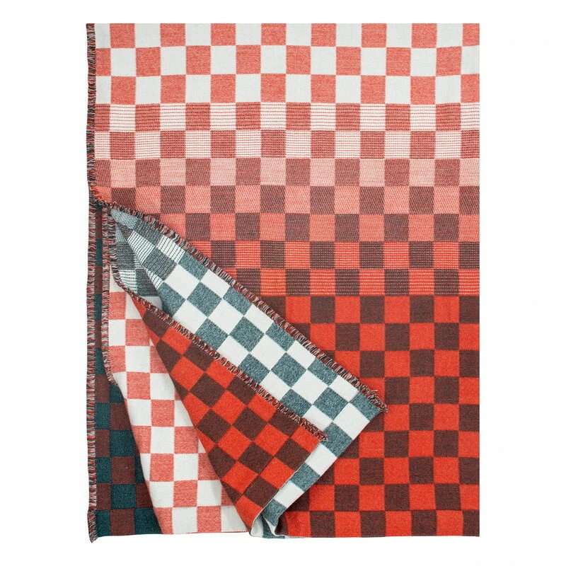 Shakki Decke, Grün - Rot - Weiß 3 Shakki Decke, Grün - Rot - Weiß