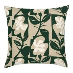 Marimekko Pienet Naatit Kissenbezug, 50 x 50 cm, Beige - Baumwolle - Grün