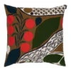 Marimekko Rusakko Kissenbezug, 50 X 50 Cm, Braun - Dunkelblau - Rot -Heimtextilien marimekko MA071945 850 tyynynpaallinen MM 224 rusakko cushion cover 50x50cm 071945 850 kb