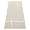Fred Teppich, 70 x 180 cm, Leinen – Vanille -Heimtextilien pappelina fred fr9f718
