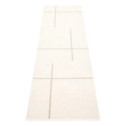 Fred Teppich, 70 x 270 cm, Leinen – Vanille -Heimtextilien pappelina fred fr9f727 back