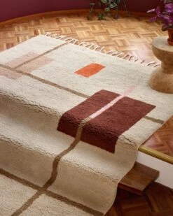 Patch 01 Teppich -Heimtextilien patch 01 wool shaggy rug interior winter close