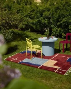 Path 01 Teppich -Heimtextilien path 01 wool shaggy rug outdoor photo 1