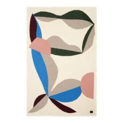 Marimekko Berry Decke, Baumwolle - Rot - Elektroblau